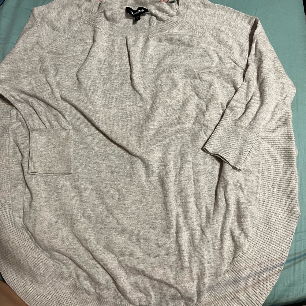 Silver sweater size small, express